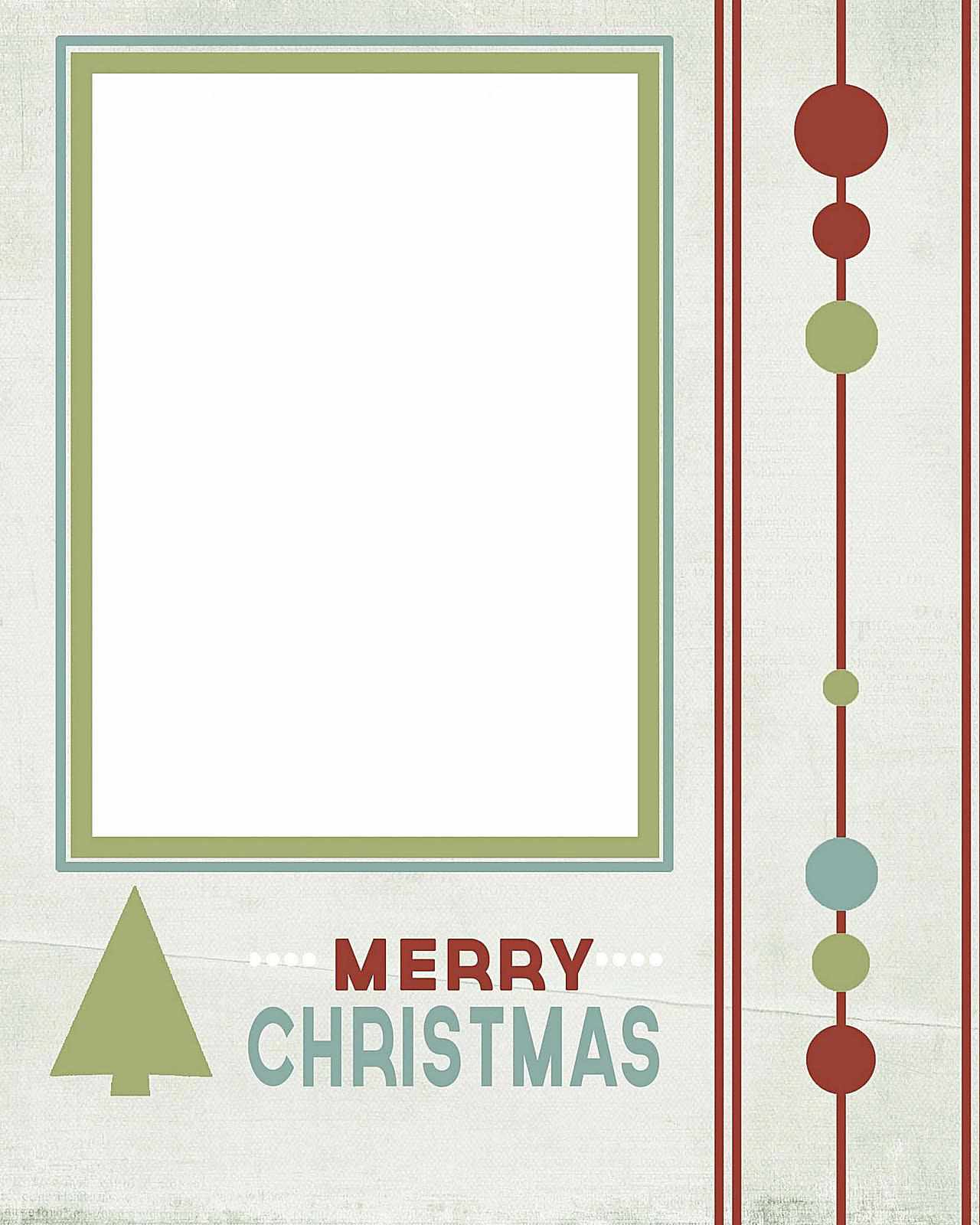 10 Free Templates For Christmas Photo Cards pertaining to Printable Christmas Card Templates