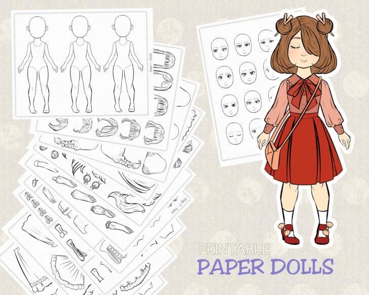 Printable Paper Doll Template