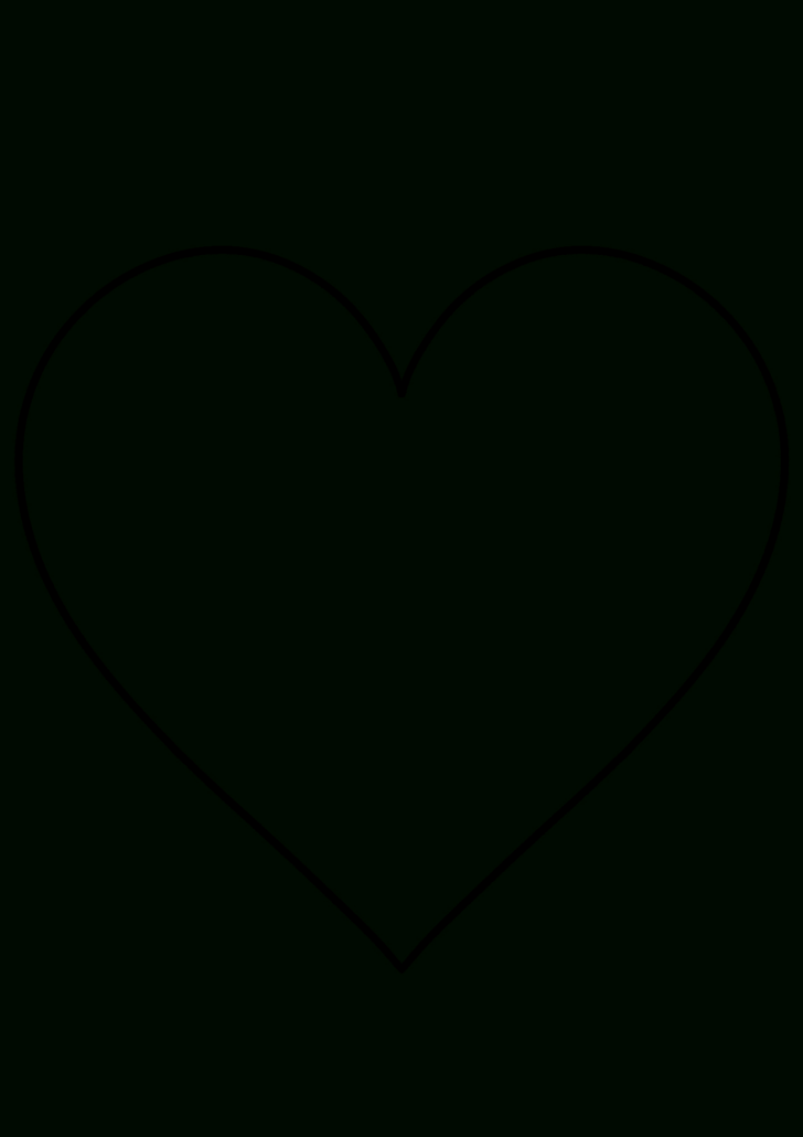 Free Printable Heart Shape Template