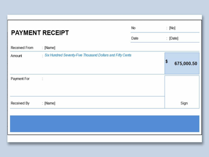 Free Printable Receipt Template