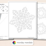 150 Paper Snowflake Templates (Free Pdf Printables) For Free Printable Snowflake Templates