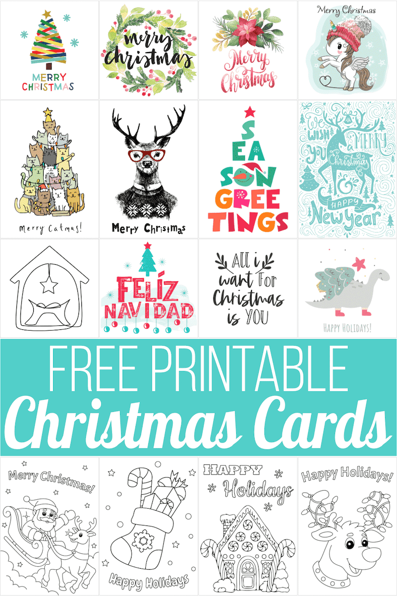 160 Free Printable Christmas Cards For 2024 inside Printable Christmas Cards Templates