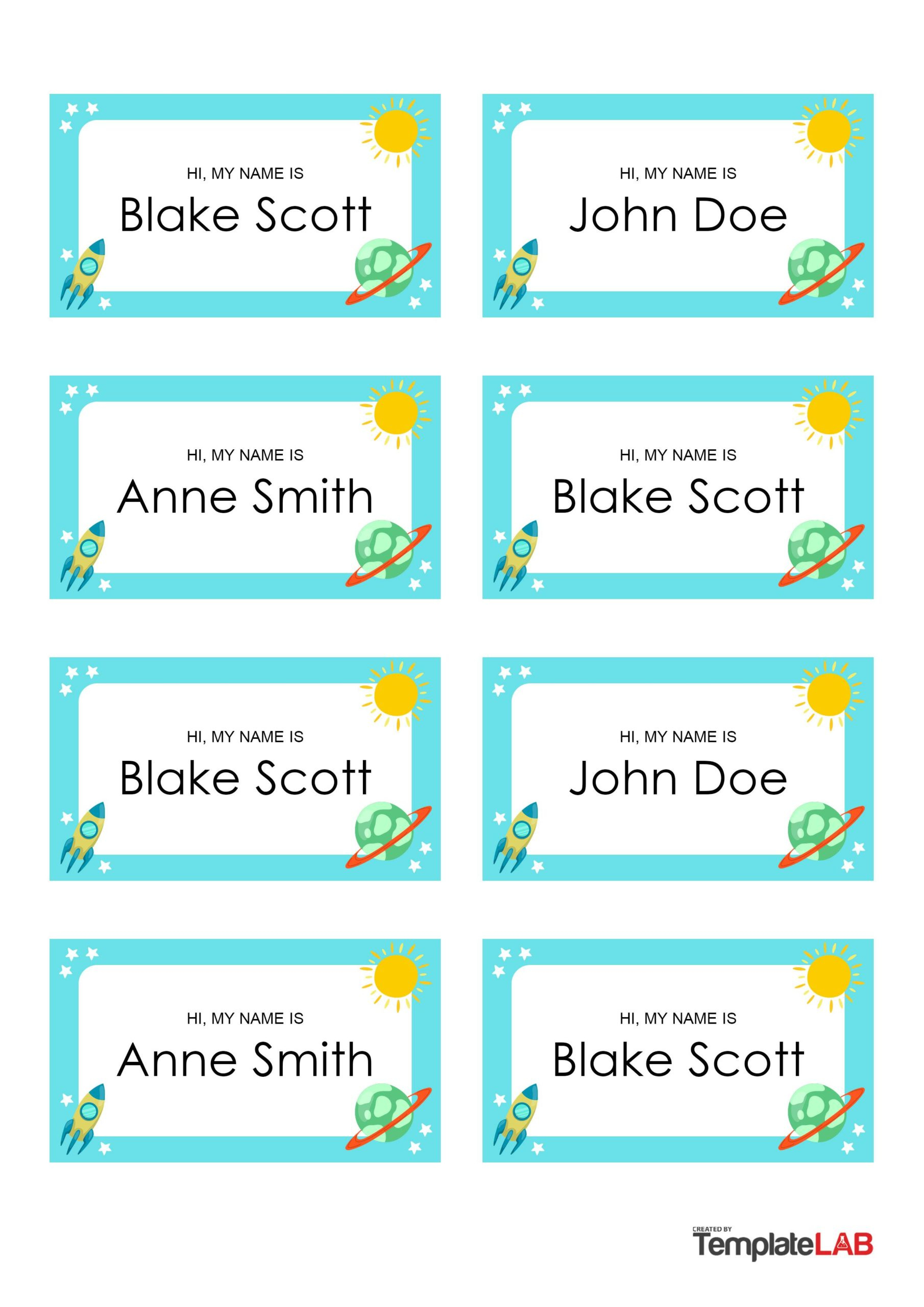 19 Editable Name Tag &amp;amp; Name Badge Templates [Free] inside Editable Printable Name Tag Template