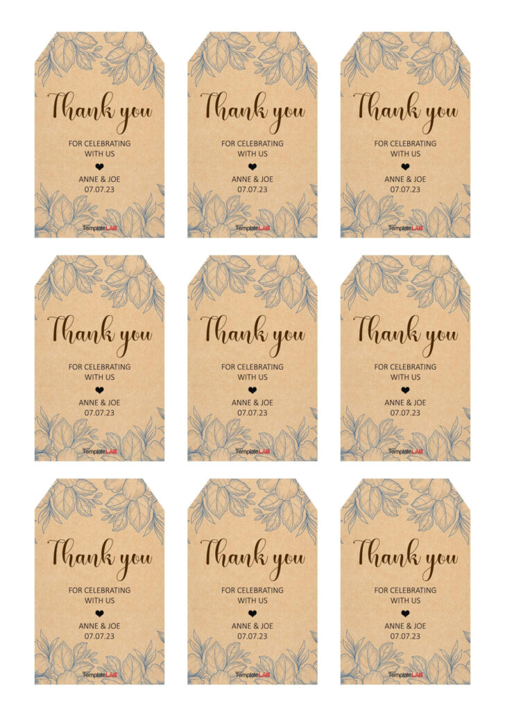 Gift Tags Template Printable Free