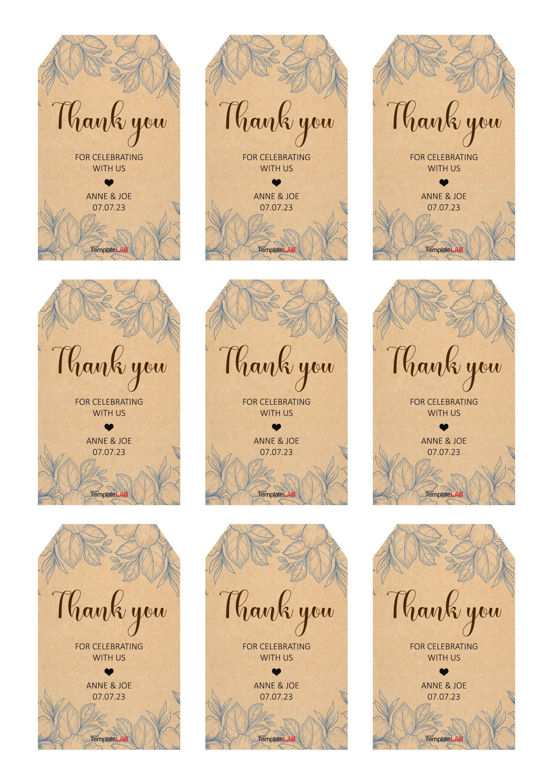 19 Free Editable Gift Tag Templates [Word, Pptx, Psd] within Gift Tags Template Printable Free