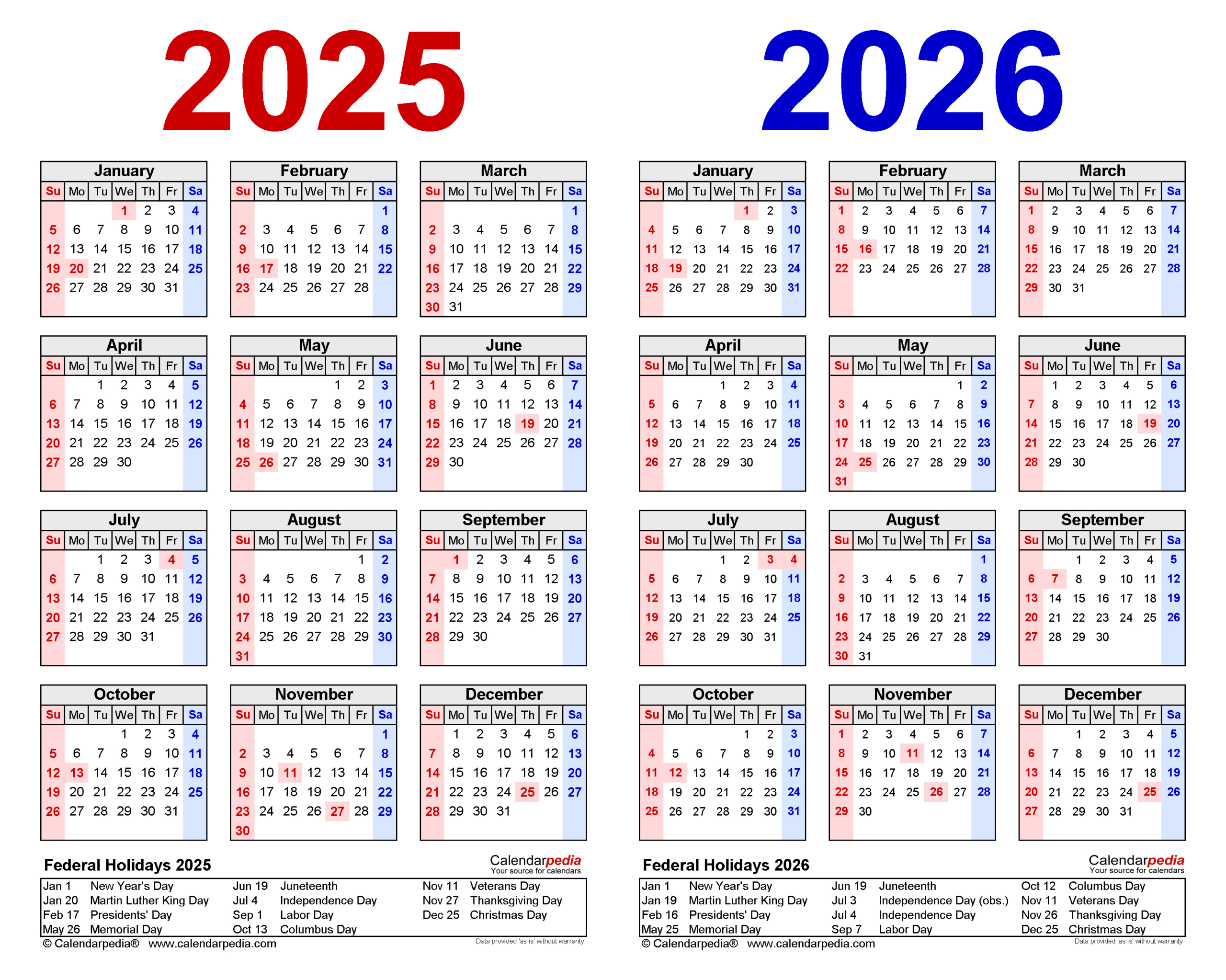 2025-2026 Two Year Calendar - Free Printable Pdf Templates for Free Printable 2025 And 2026 Academic Calendar Template