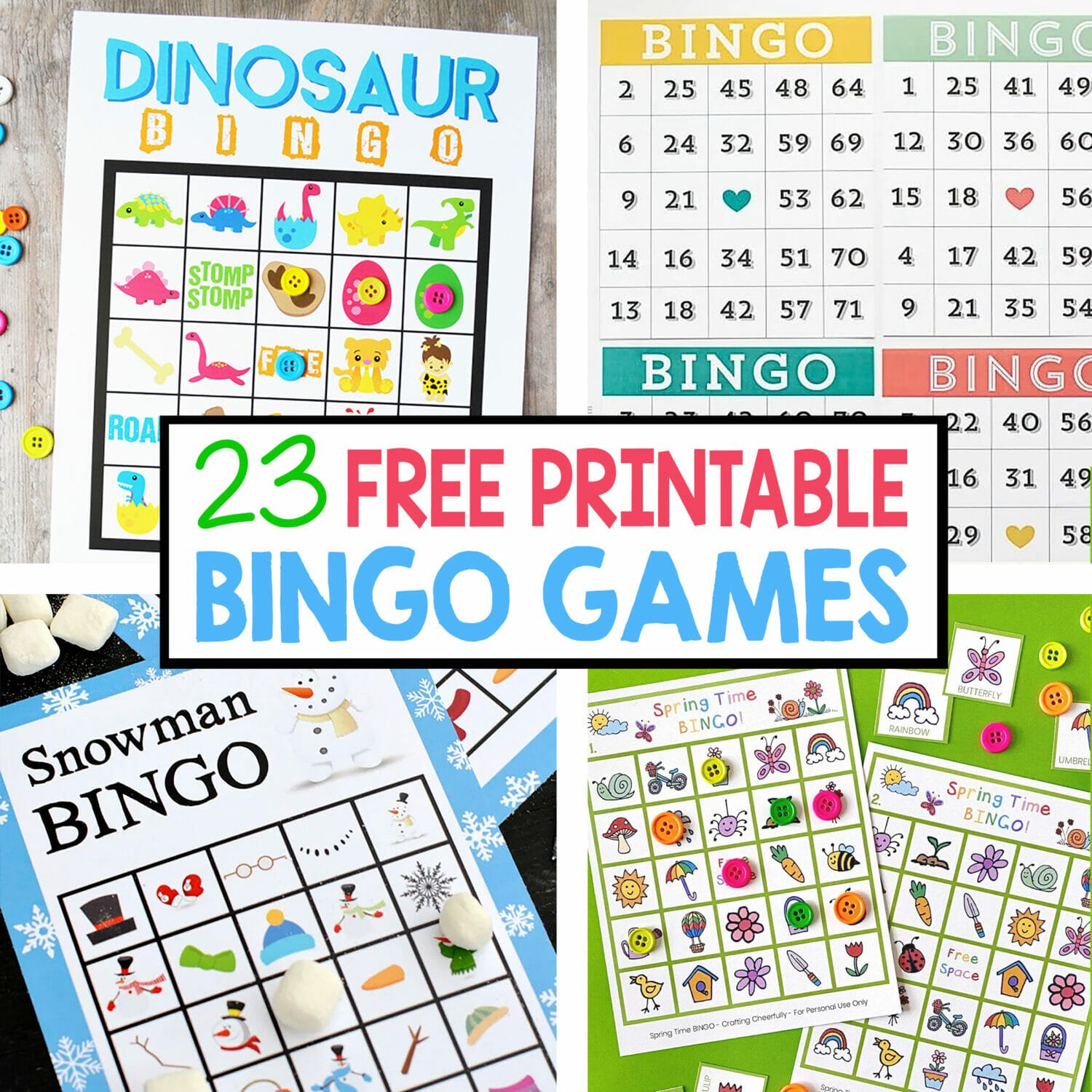 23 Free Printable Bingo Games - Crafting Cheerfully in Bingo Game Printable Template