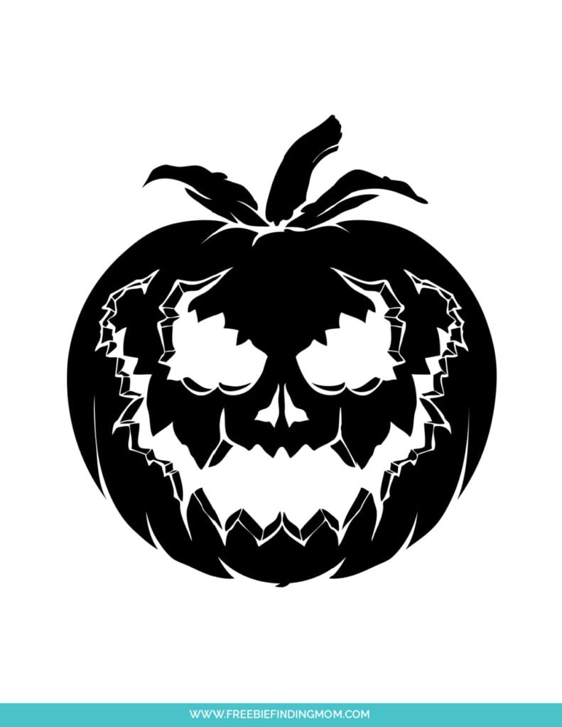 3 Free Scary Pumpkin Carving Stencils (Printable Pdfs) - Freebie intended for Scary Pumpkin Template Printable