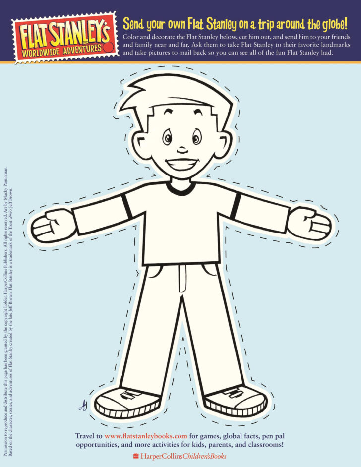 Flat Stanley Printable Template