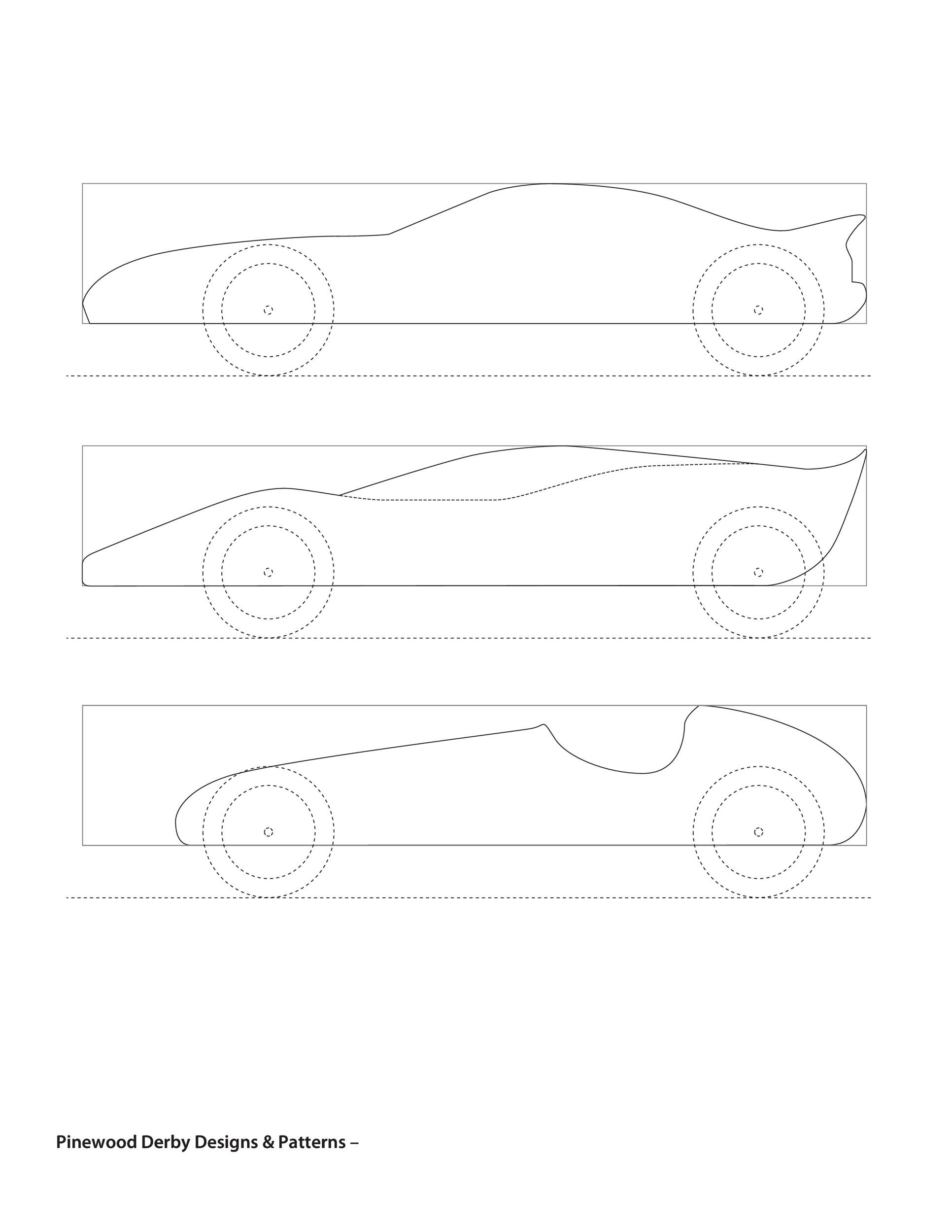 39 Awesome Pinewood Derby Car Designs &amp;amp; Templates ᐅ Templatelab inside Fastest Pinewood Printable Cut Out Pinewood Derby Templates