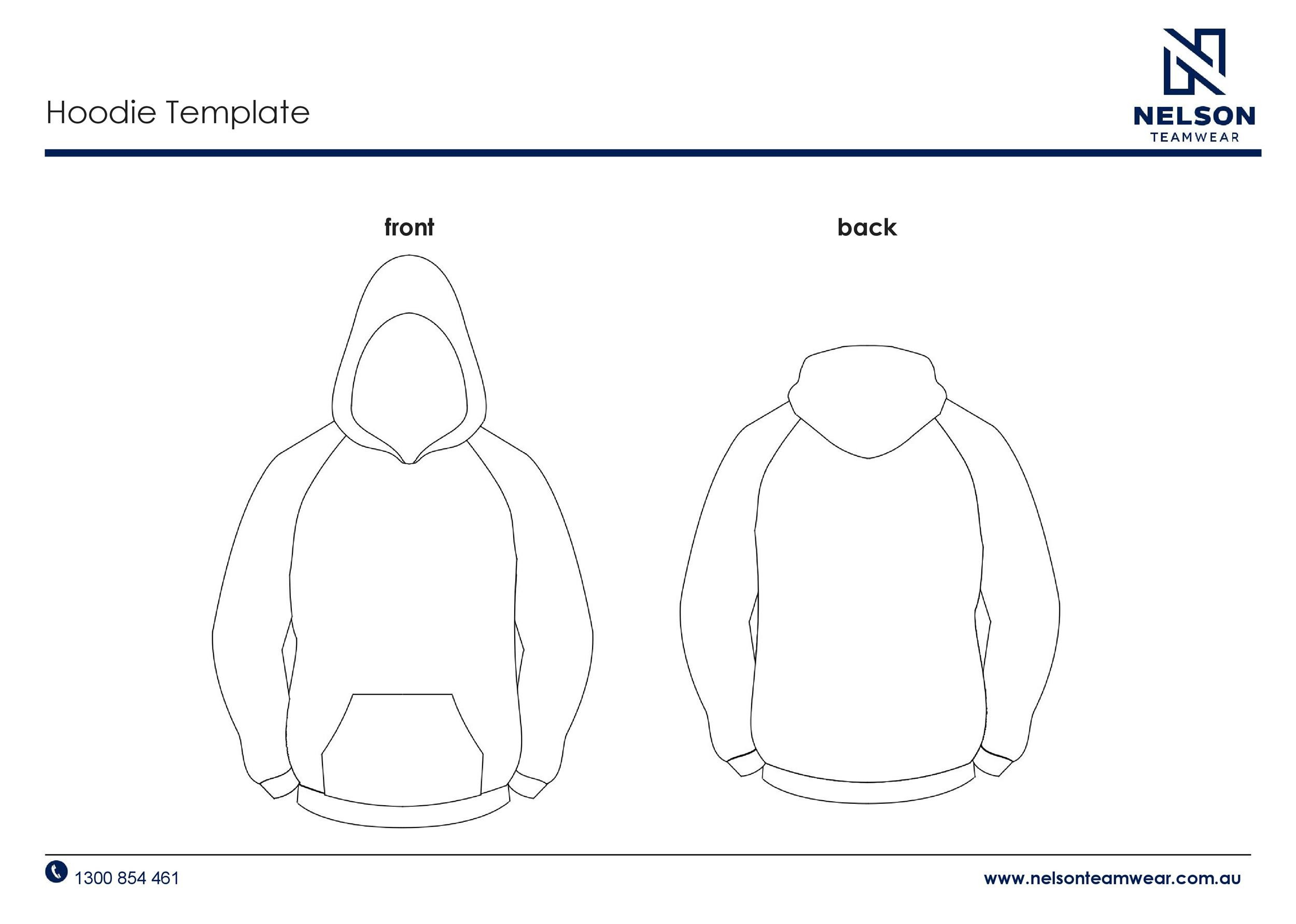 39 Blank Hoodie Templates [+ Hoodie Mockups] ᐅ Templatelab in Printable Hoodie Design Template