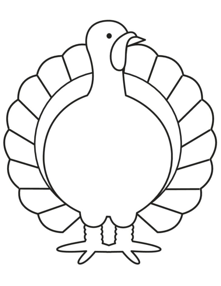 Turkey Template Printable Free