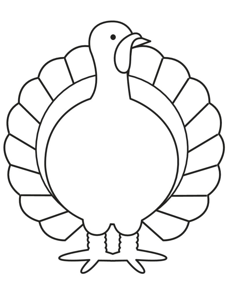 4 Free Turkey Printable Templates - Freebie Finding Mom in Turkey Template Printable Free