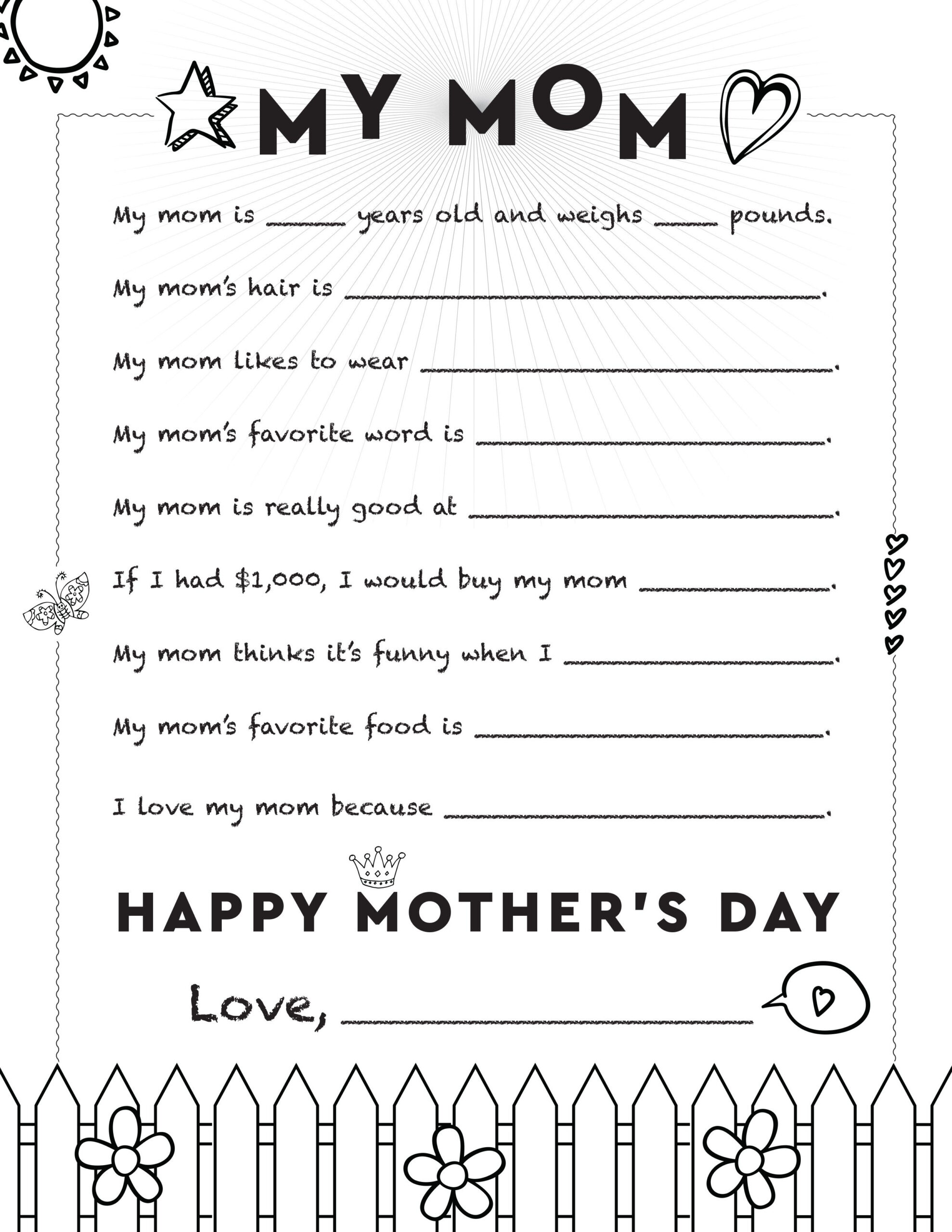 40 Free Printable Mother&amp;#039;S Day Cards For 2024 in Printable Mothers Day Craft Template