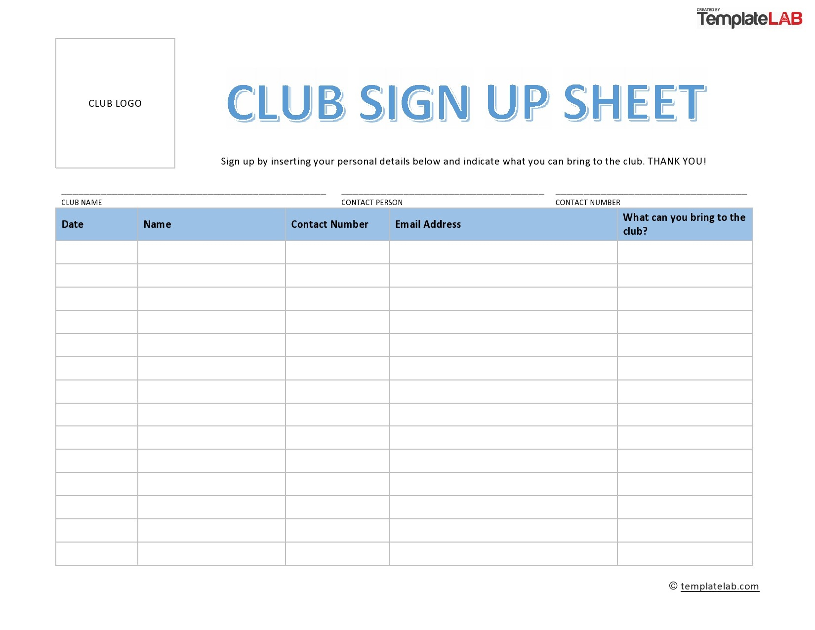 40 Sign Up Sheet / Sign In Sheet Templates (Word &amp;amp; Excel) throughout Printable Sign Up Sheet Template