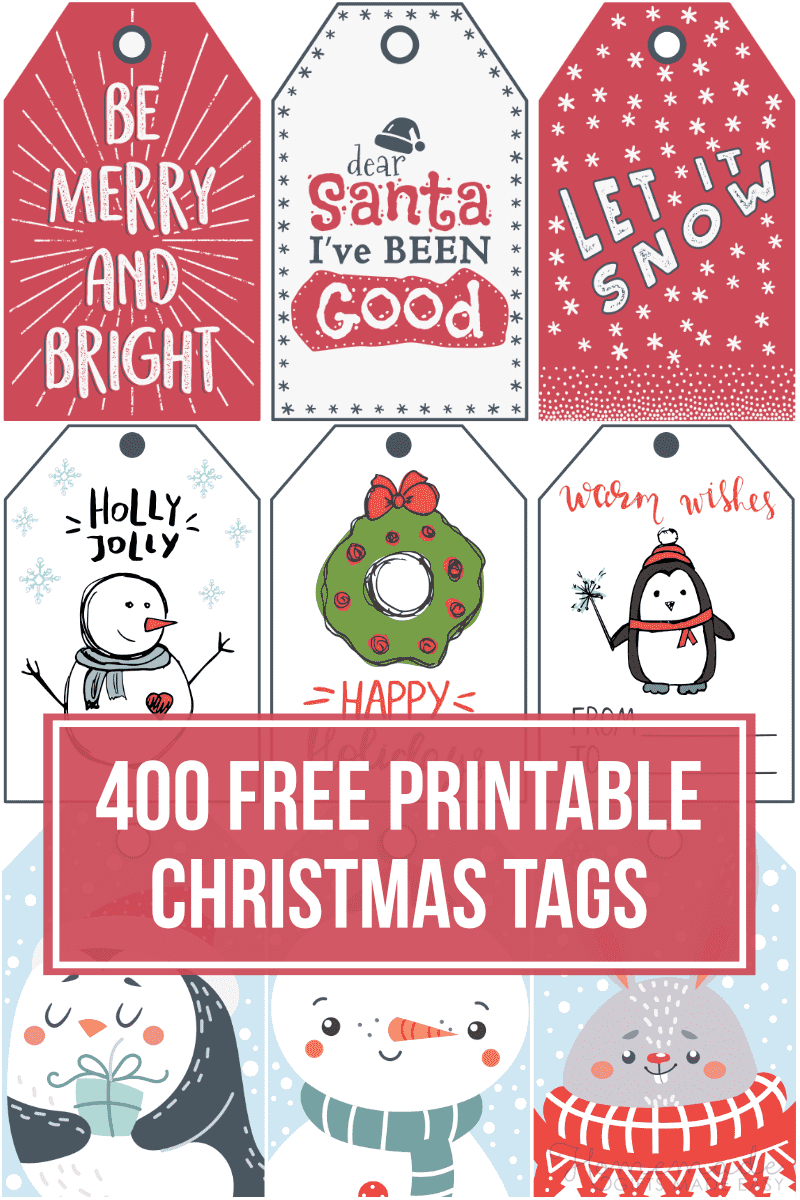 400 Free Printable Christmas Tags For Your Holiday Gifts inside Free Printable Christmas Tags Template