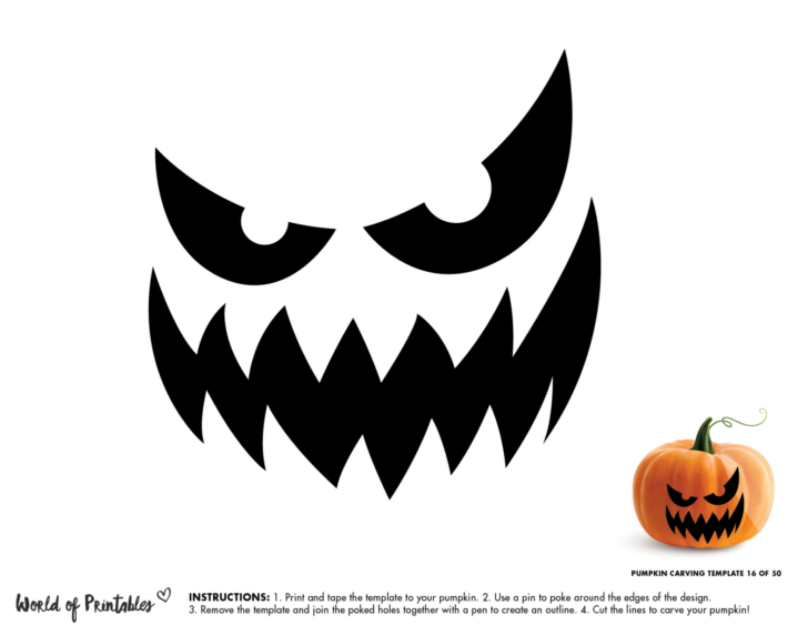 Pumpkin Carving Templates Printable