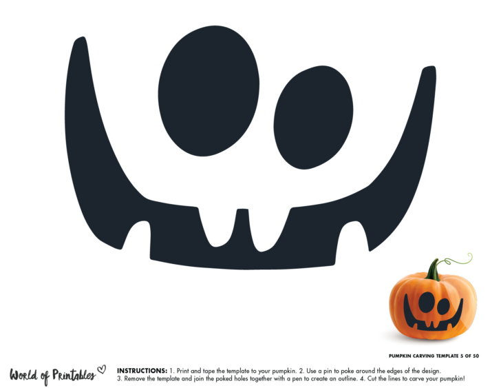 Easy Printable Pumpkin Carving Templates