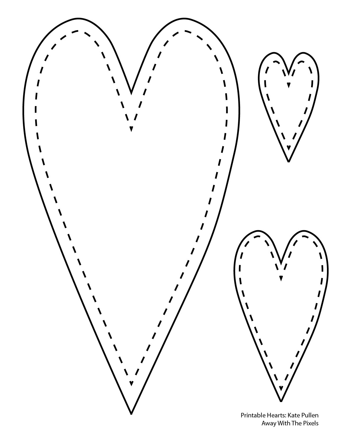 6 Free Printable Heart Templates for Free Heart Template Printable