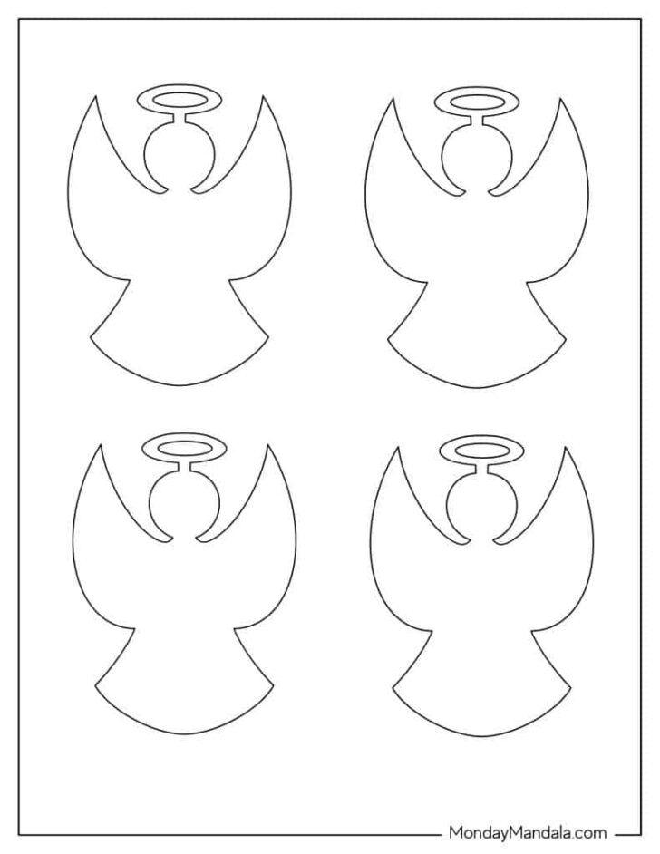 Cut Out Angel Template Printable Free