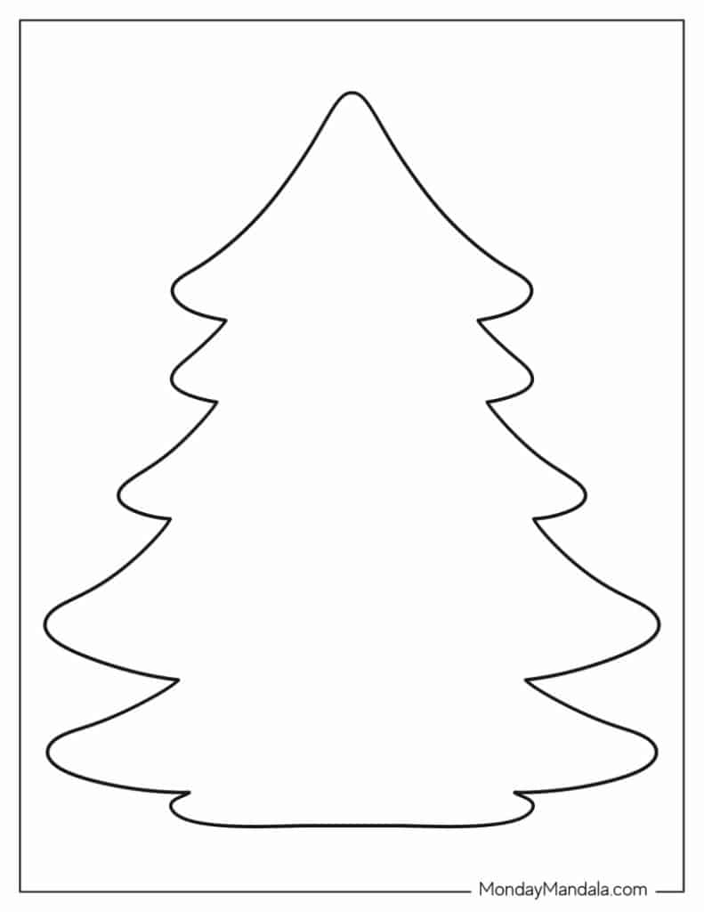 60 Christmas Tree Templates (Free Pdf Printables) inside Christmas Tree Template Printable