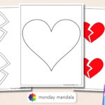 62 Heart Templates (Free Pdf Printables) Inside Heart Template Printable Free Download