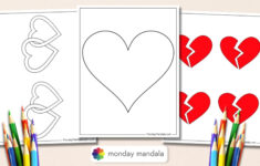 62 Heart Templates (Free Pdf Printables) inside Heart Template Printable Free Download