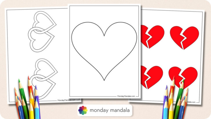 Heart Template Printable Free Download