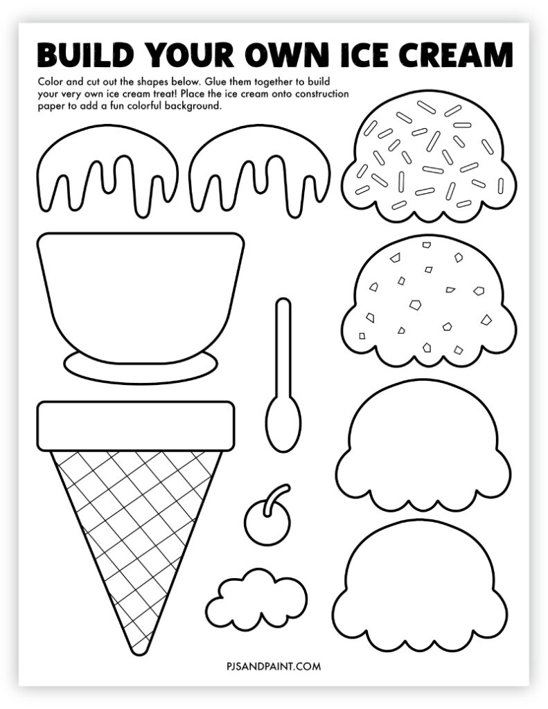 63 Free Printable &amp;quot;Build Your Own&amp;quot; Crafts - Pjs And Paint inside Craft Templates Free Printable