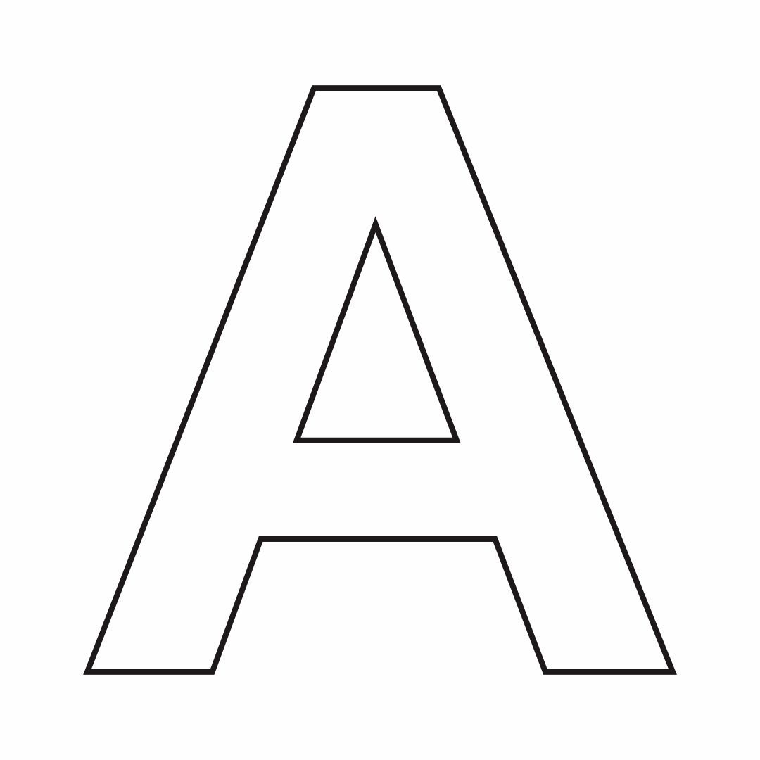 Alphabet Stencil Letters Template - 10 Free Pdf Printables regarding Printable Letter Stencil Templates