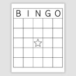 Blank Bingo Card Template, Prints 1, 2, 4, 6, And 9 Per Page With Regard To Blank Bingo Template Printable