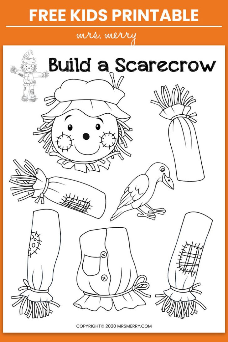 Printable Scarecrow Craft Template