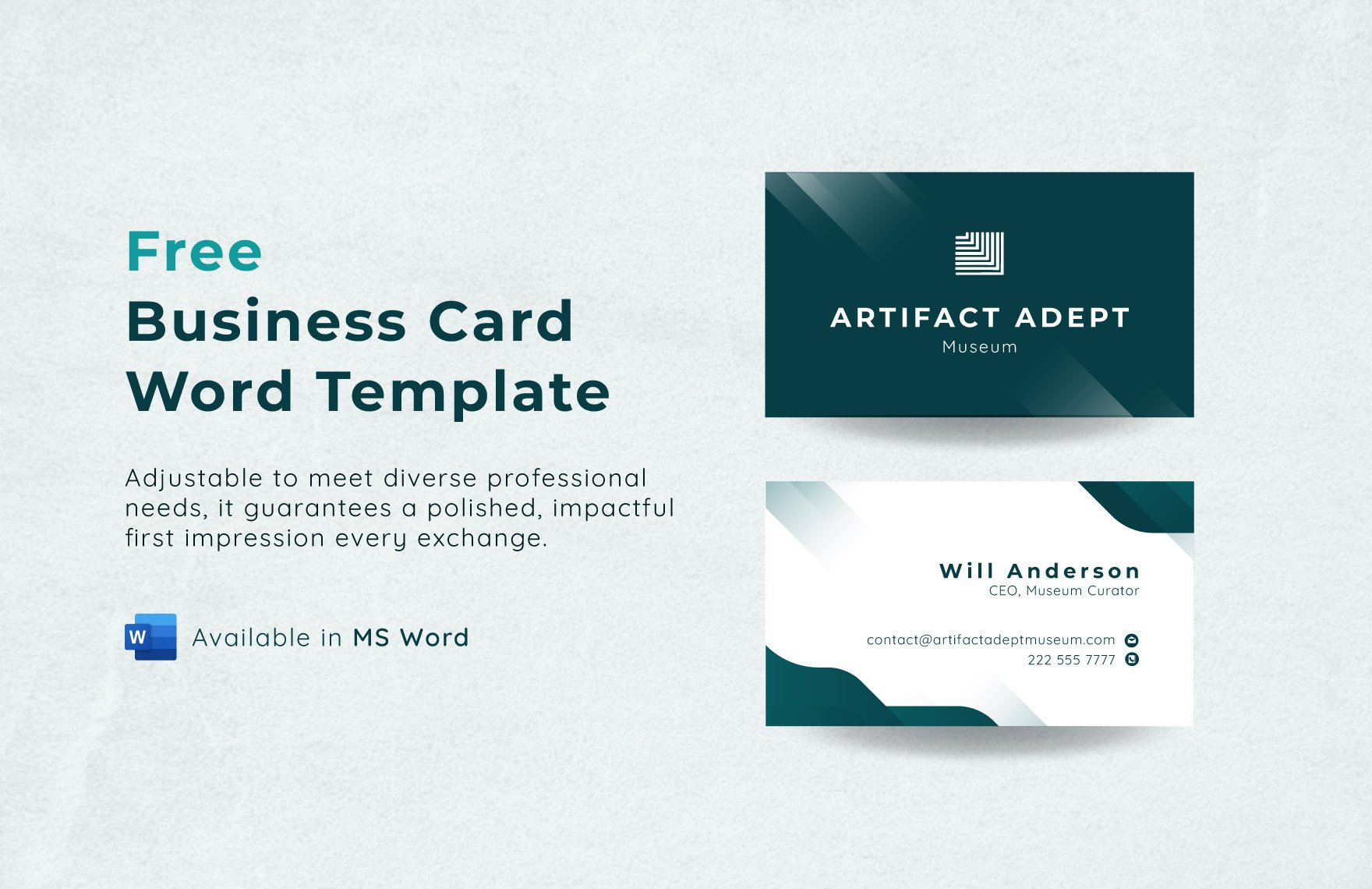 Business Card Templates In Word - Free Download | Template with Business Cards Template Free Printable