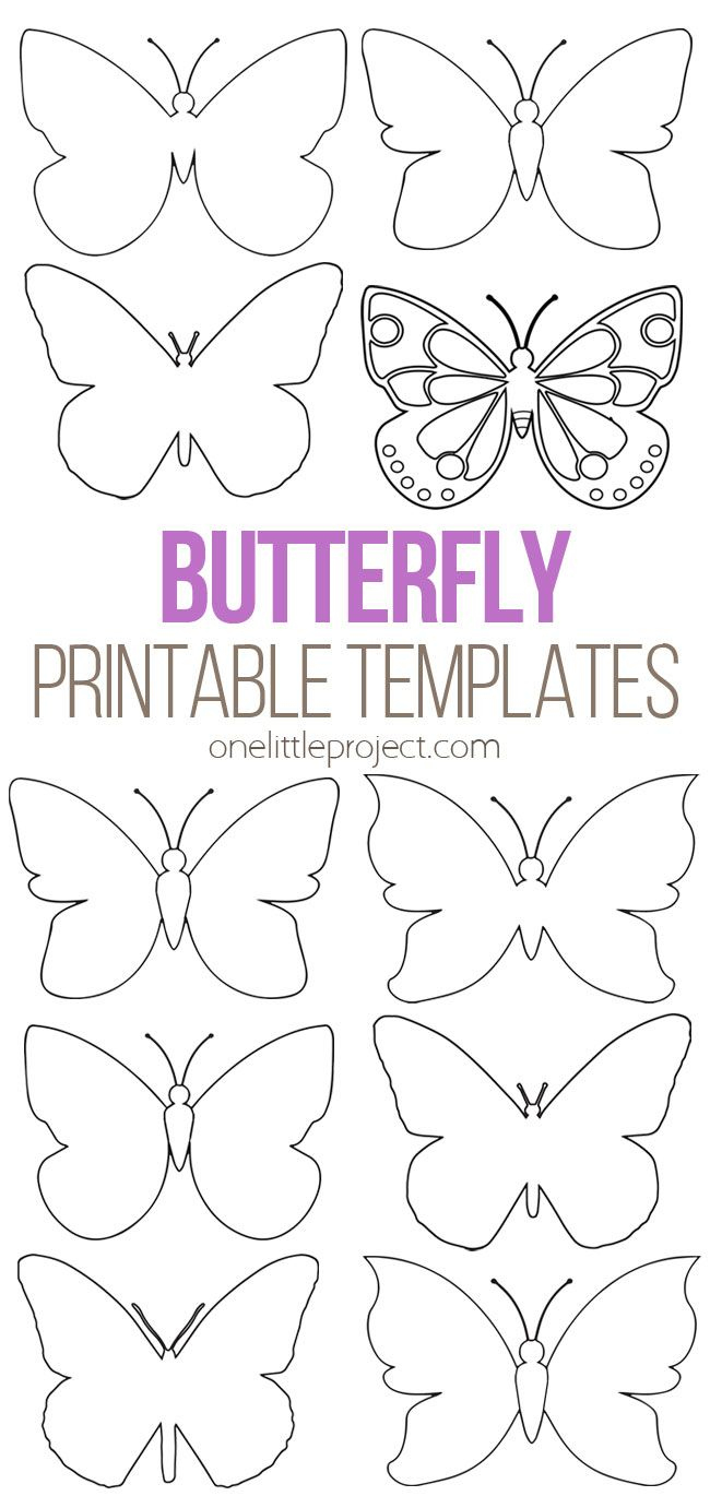 Butterfly Template regarding Cut Out Printable 3D Butterfly Template