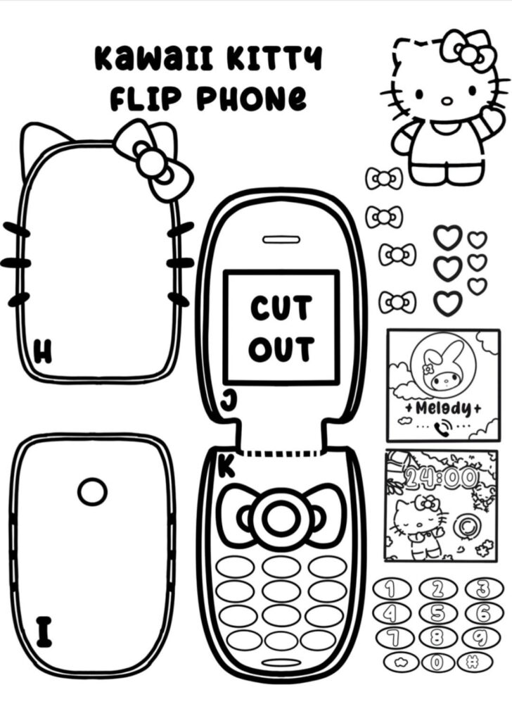 Flip Phone Template Printable