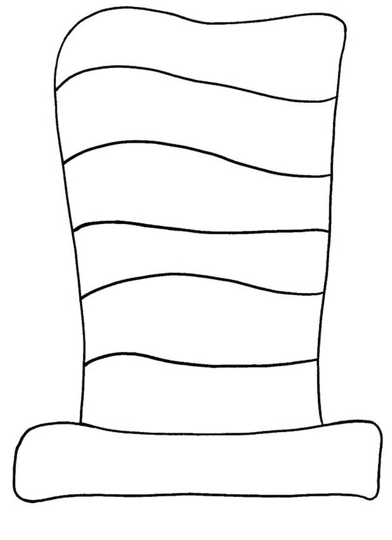 Cat In The Hat Coloring Pages Pdf - Coloringfolder with regard to Printable Cat in the Hat Hat Template