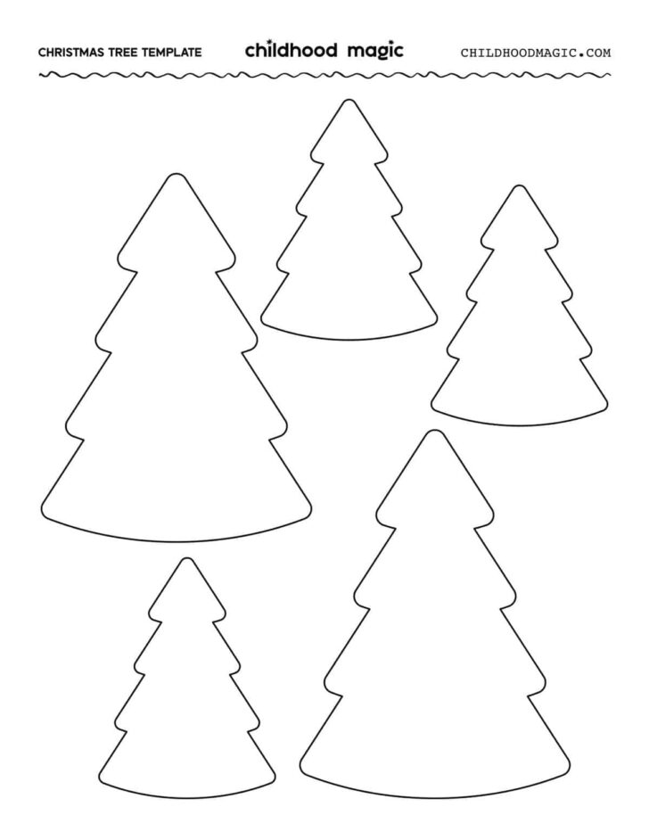 Free Printable Christmas Tree Template