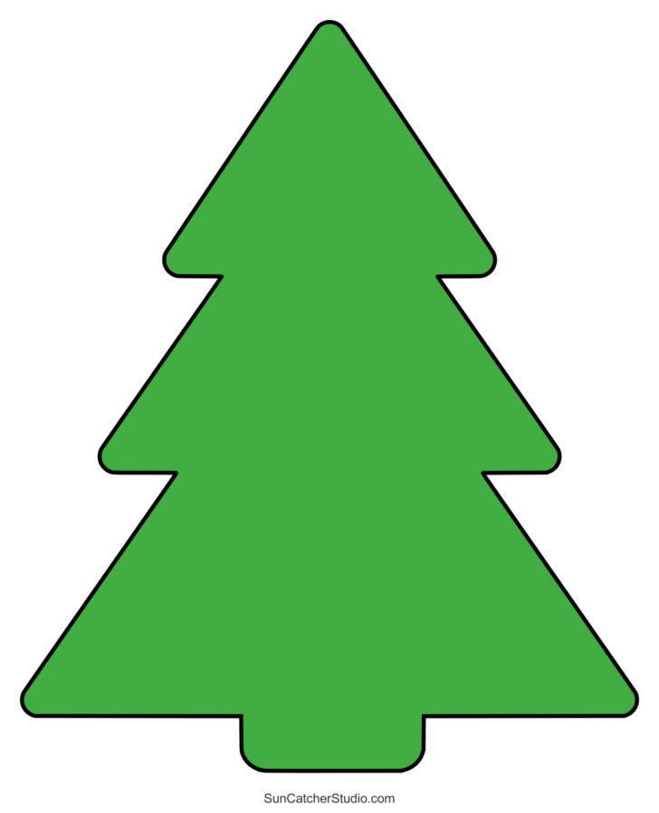 Xmas Tree Templates Printable