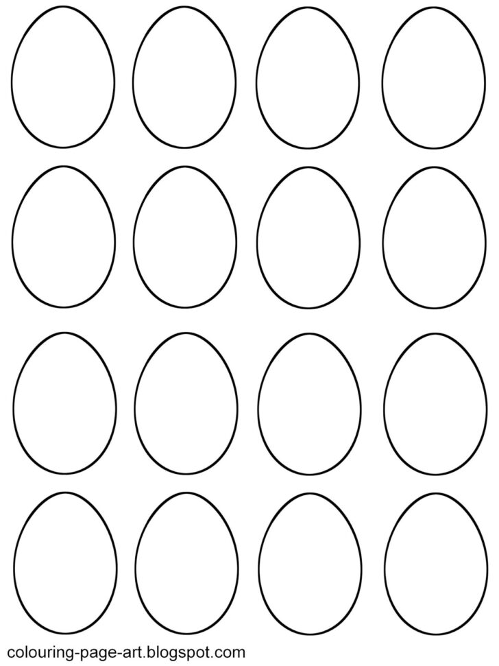 Blank Printable Easter Egg Template