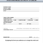 Credit Card Authorization Form   Etsy Intended For Printable Downloadable Credit Card Authorization Form Template