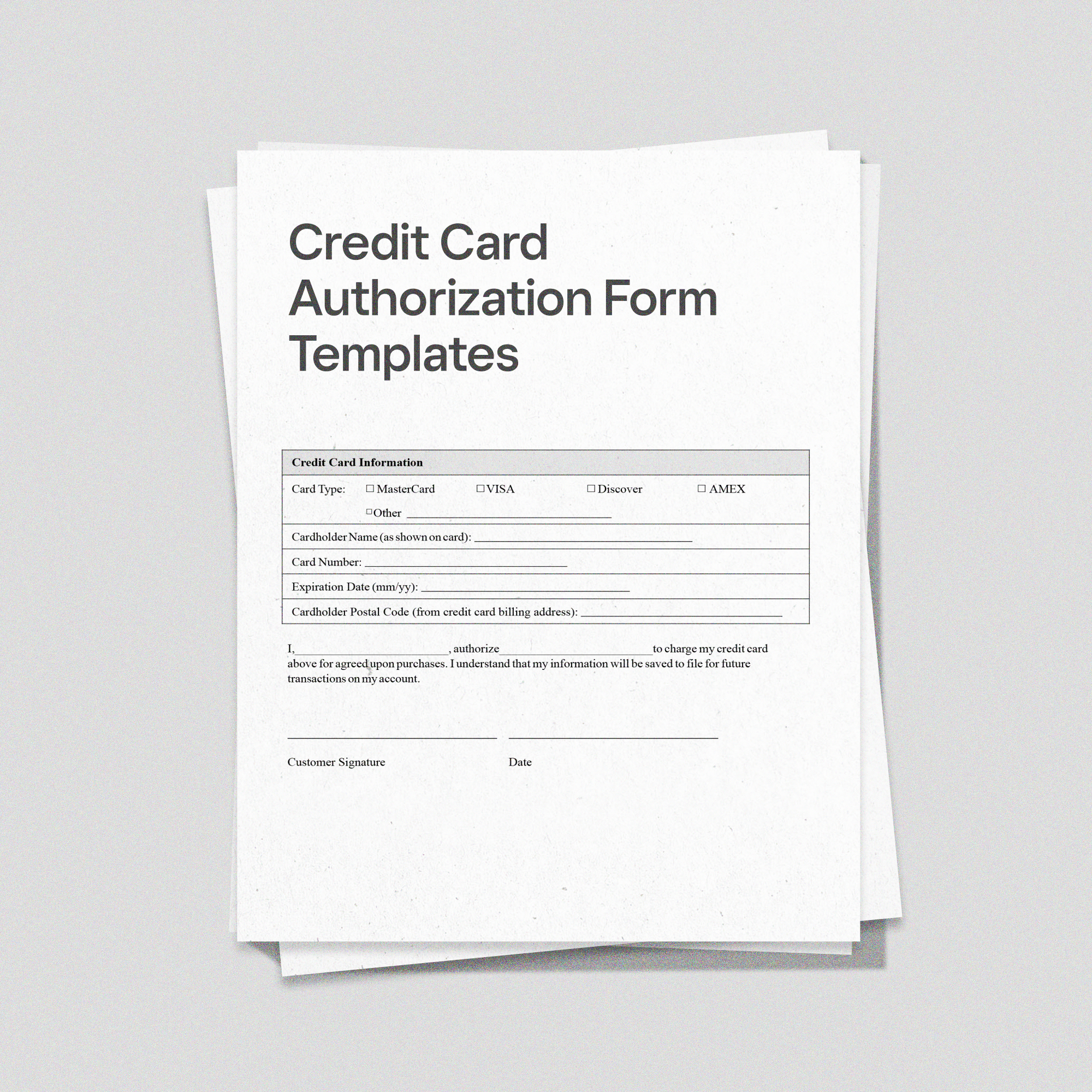 Credit Card Authorization Form Templates [Pdf] | Square regarding Printable Downloadable Credit Card Authorization Form Template