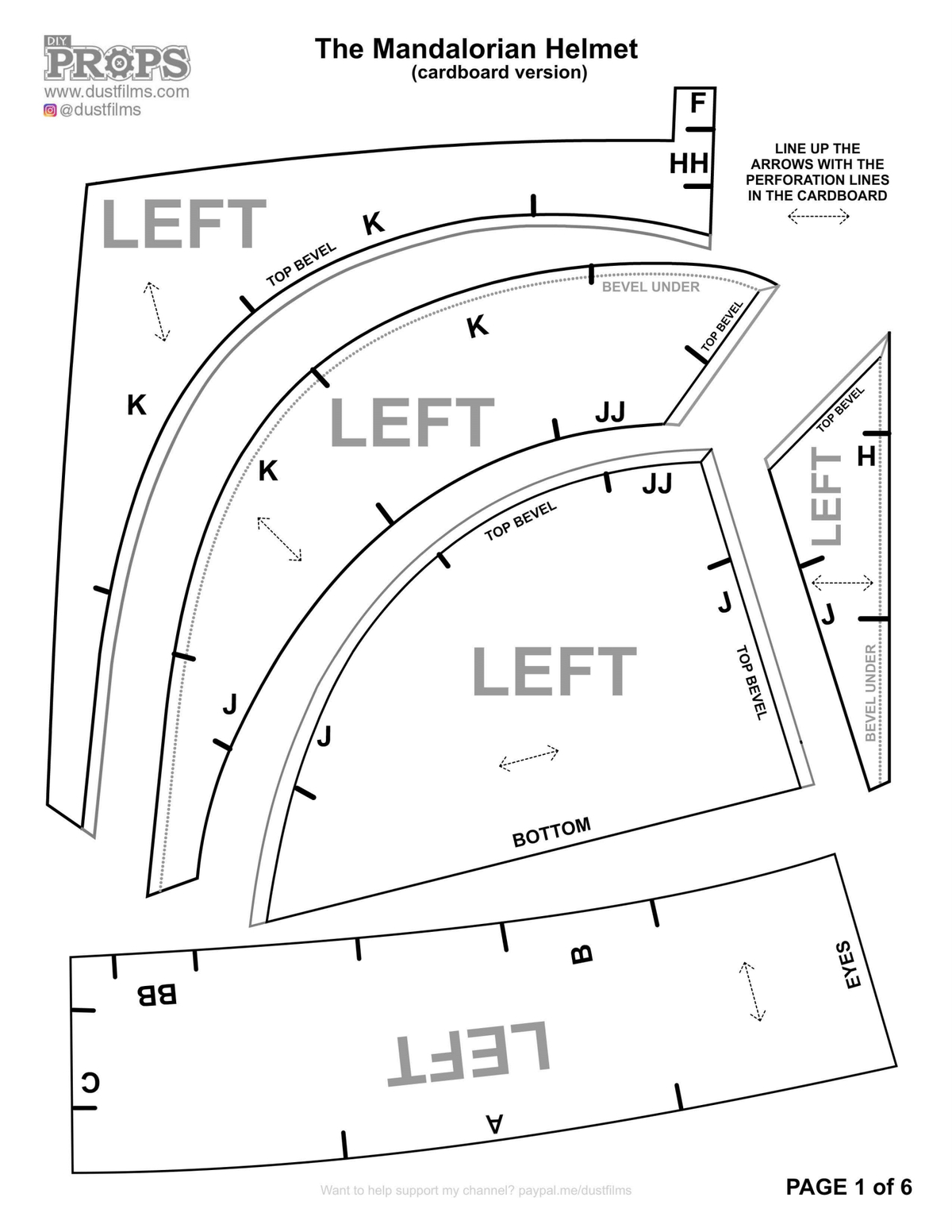 Diy_Cardboard_Mandalorian_Helmet_Templates.pdf with Printable Mandalorian Helmet Template