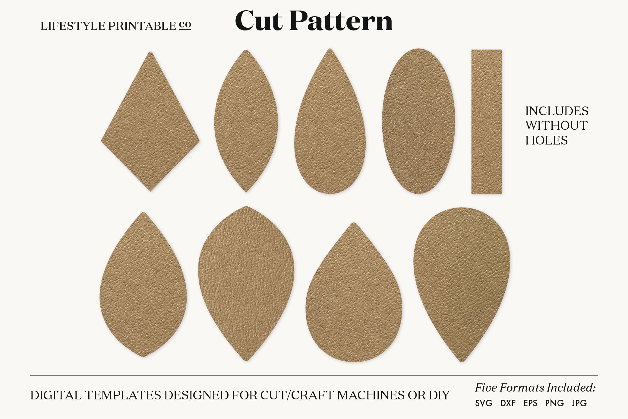 Earrings Svg Template Cut File Cricut Earrings Bundle Leather within Free Printable Earring Template