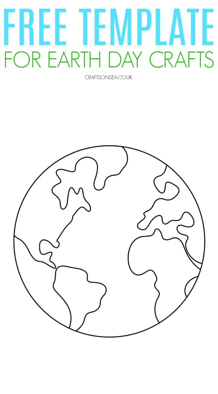 Earth Template {Free Printable Pdf} - Crafts On Sea inside Free Printable Earth Template