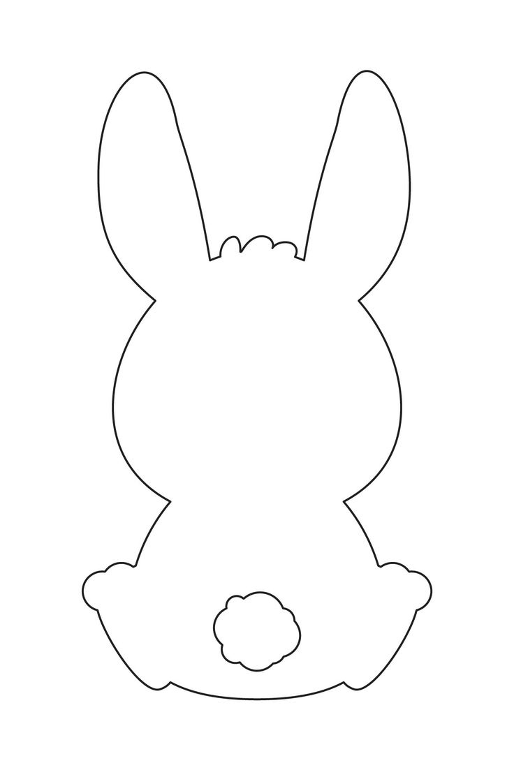 Easter Bunny Stencil - 10 Free Pdf Printables | Printablee within Free Printable Easter Bunny Templates