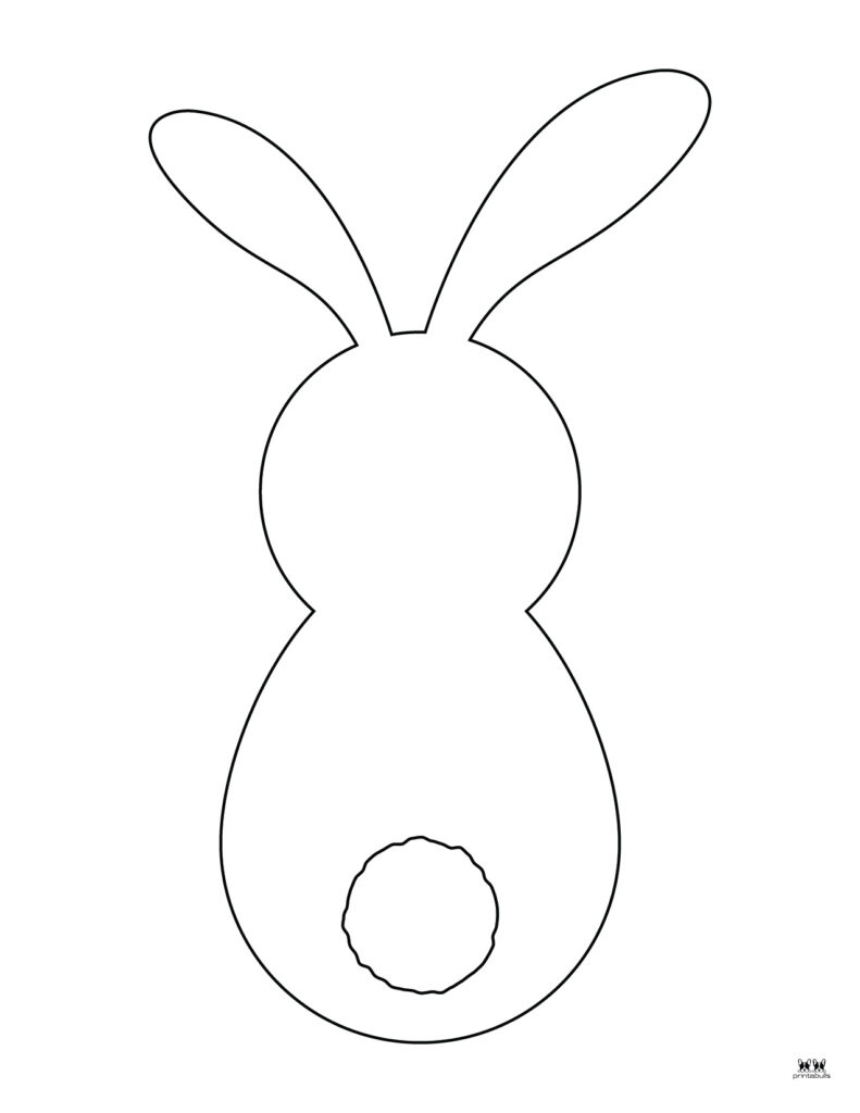 Easter Bunny Templates &amp;amp; Outlines - 53 Free Pages | Printabulls throughout Easter Bunny Printable Bunny Template