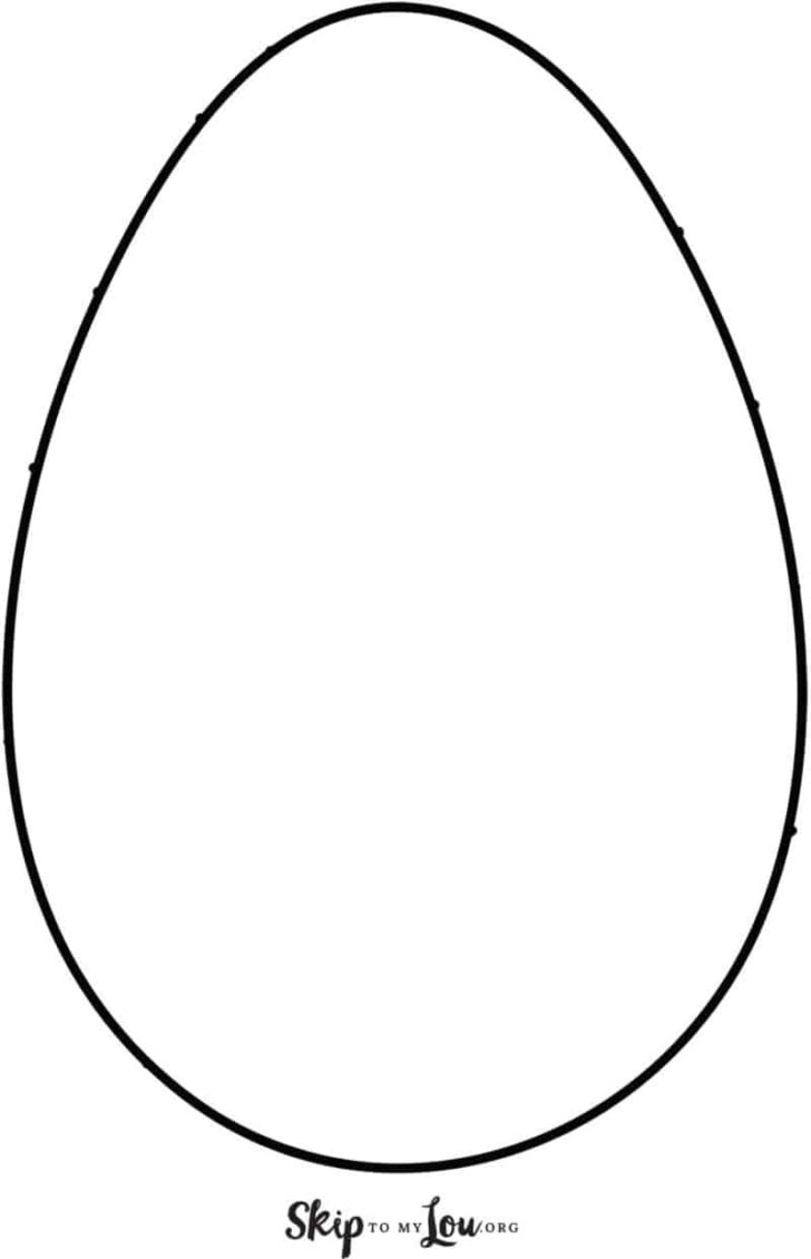 Free Printable Easter Egg Template