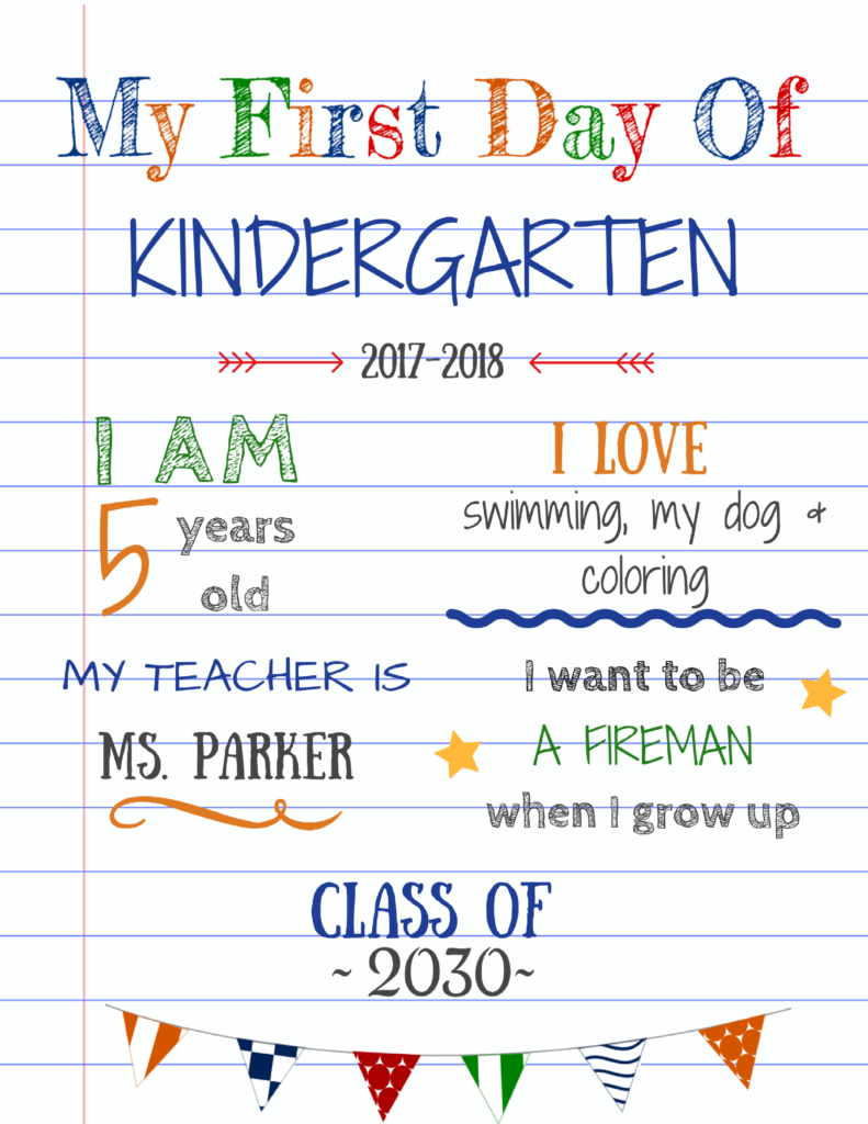 Editable First Day Of School Signs To Edit And Download For Free! within First Day Of School Template Free Printable