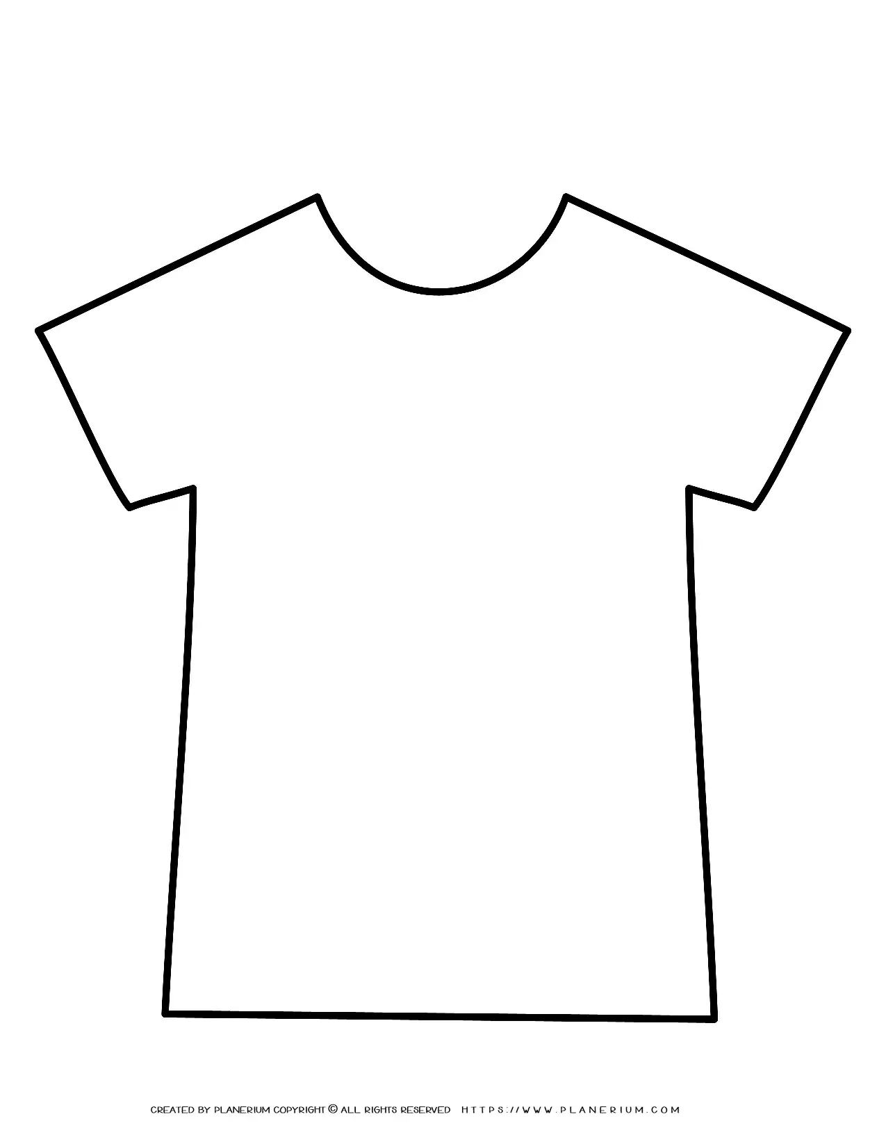 Encourage Creativity And Learning With A Printable T-Shirt Outline inside Printable T Shirt Template