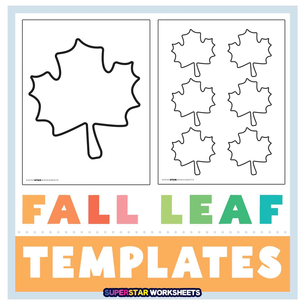 Fall Templates - Superstar Worksheets pertaining to Free Fall Printable Templates